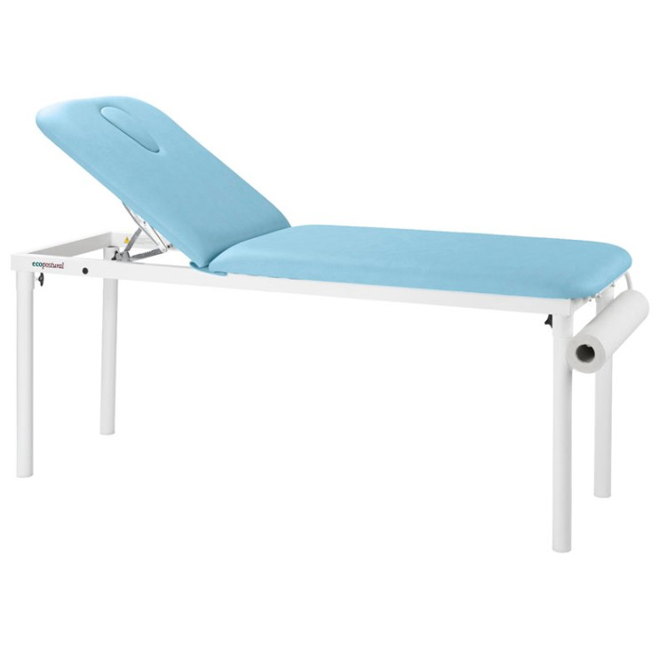 C4520 2 Section Stationary White Metal Table Ecopostural 